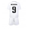 Real Madrid Karim Benzema #9 Hemmaställ Barn 2022-23 Korta ärmar (+ Korta byxor)